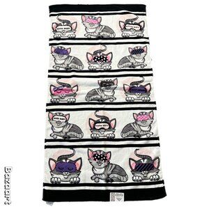 Kassafina Bath Towel Kitty Cat Theme BRAND NEW WITH TAGS